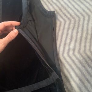 Plush black sleeveless top